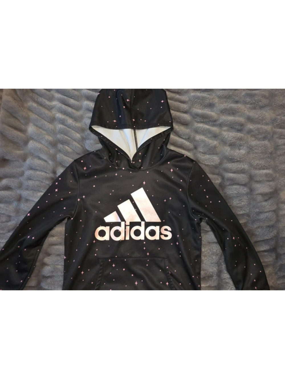 Warm Adidas Hoodie - Girls size L